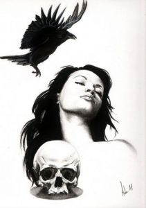 Voir le détail de cette oeuvre: La femme au corbeau